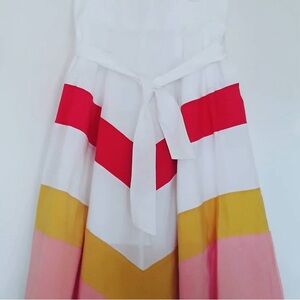 New York & Company Colorful Chevron Patterned Maxi Skirt